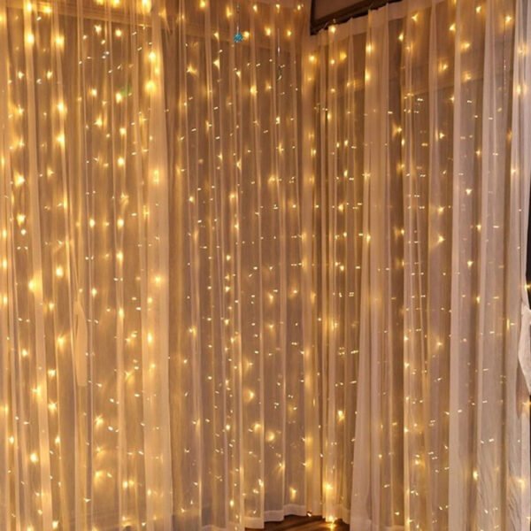 led lempučių užuolaida