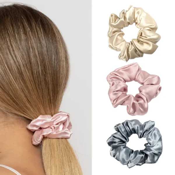 akcija šilkinės plaukų gumytės