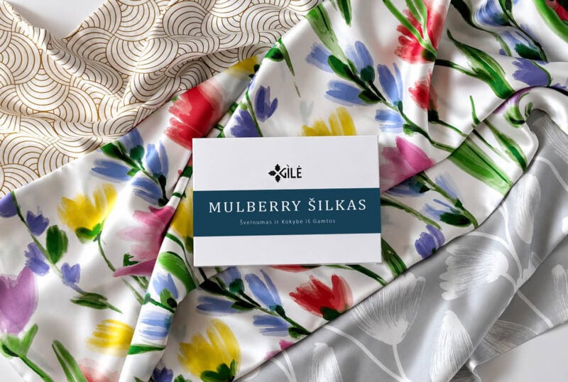Gilė natūralus Mulberry šilkas